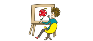 絵を描く人 イラストマン人物フリーイラスト素材集