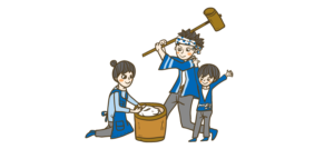 餅 イラストマン人物フリーイラスト素材集