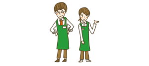 スーパーの店員 イラストマン人物フリーイラスト素材集