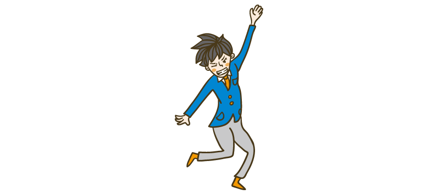 ナイスポーズ イラストマン人物フリーイラスト素材集