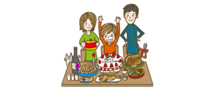 ピザを食べる人 イラストマン人物フリーイラスト素材集