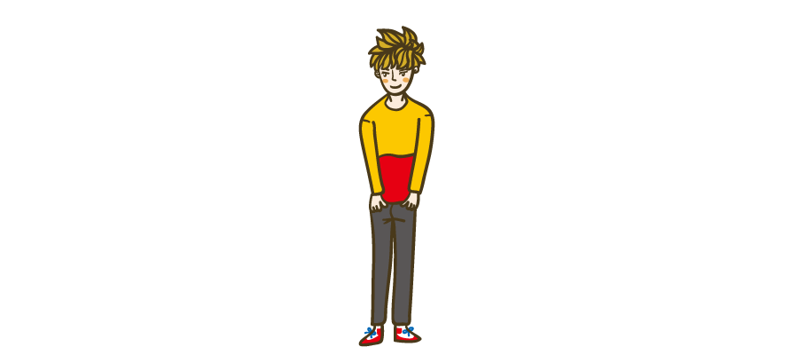 外国の男性 イラストマン人物フリーイラスト素材集