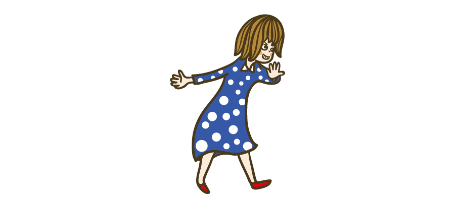 水玉ワンピース イラストマン人物フリーイラスト素材集