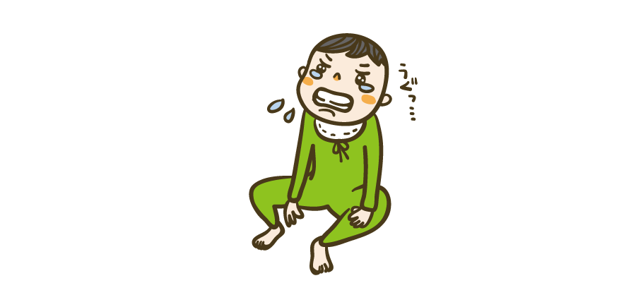 泣く赤ちゃん | ビジネス・資料に使える人物イラスト専門サイト。