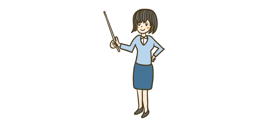 教える女性 イラストマン人物フリーイラスト素材集