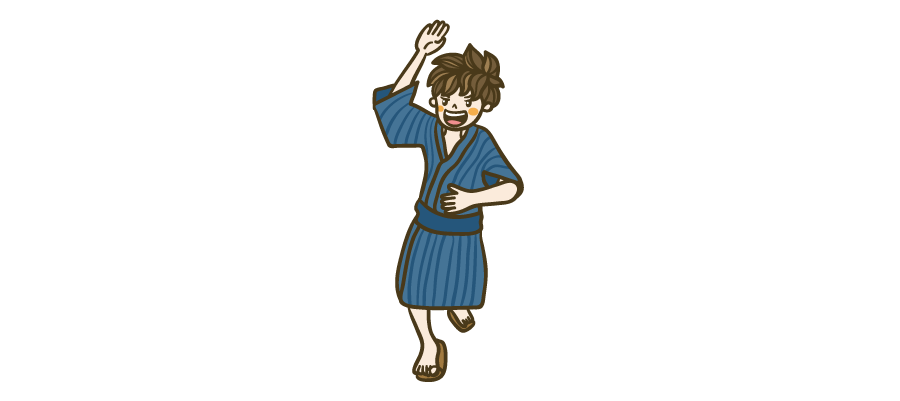 盆踊り イラストマン人物フリーイラスト素材集