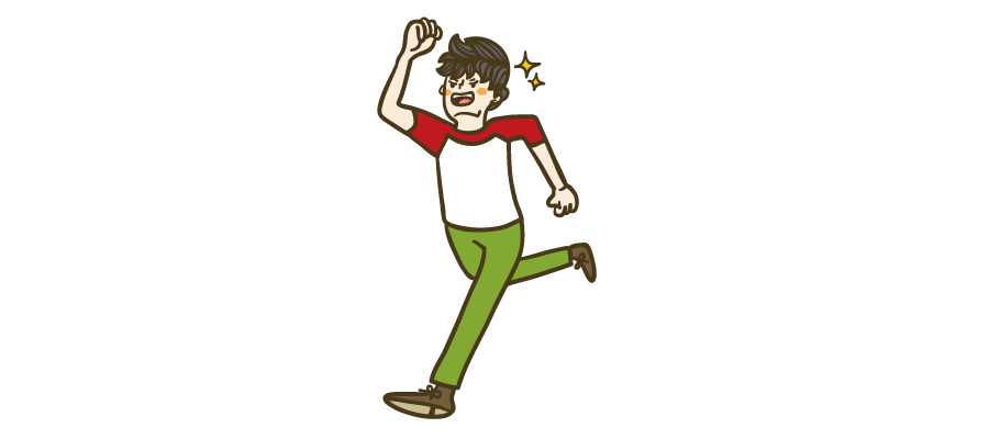 走る人 イラストマン人物フリーイラスト素材集