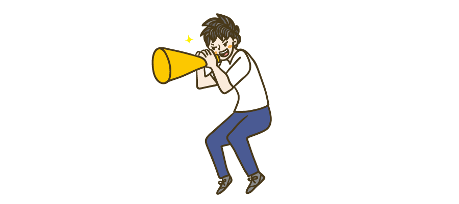 応援する人 イラストマン人物フリーイラスト素材集