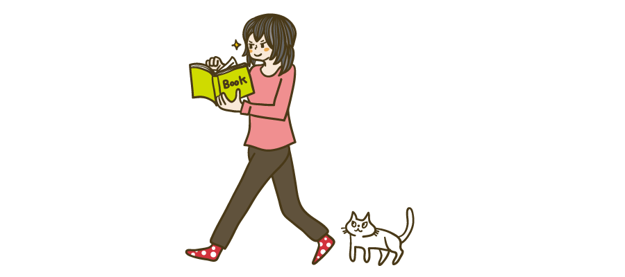 本を読む人 イラストマン人物フリーイラスト素材集