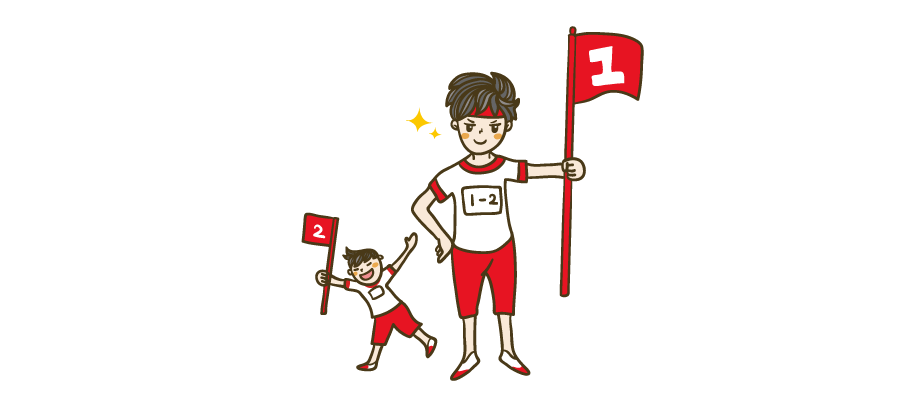 運動会 イラストマン人物フリーイラスト素材集