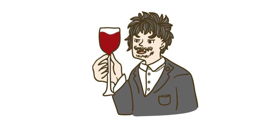 ワインを飲む人 イラストマン人物フリーイラスト素材集