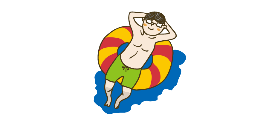 浮き輪 イラストマン人物フリーイラスト素材集