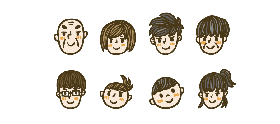 家族 イラストマン人物フリーイラスト素材集