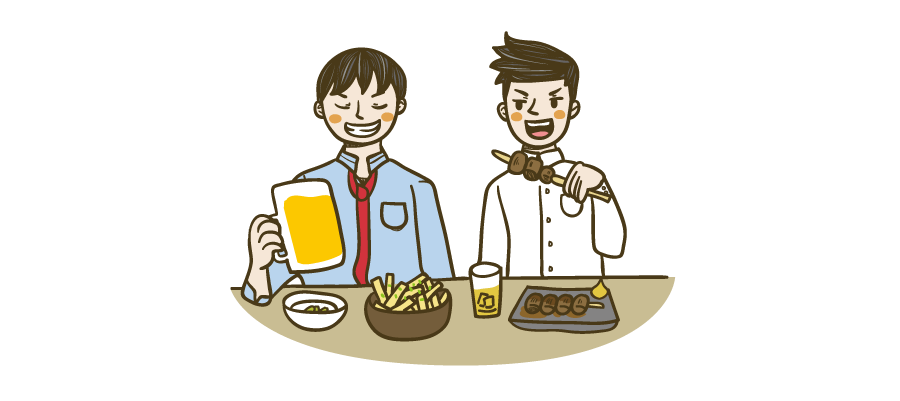 お酒を飲む | イラストマン人物フリーイラスト素材集